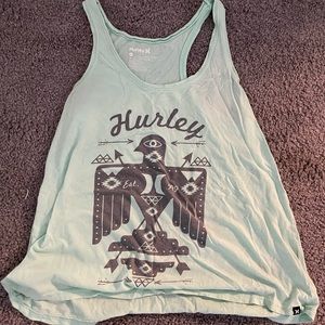 XL hurley tank top. Light green.